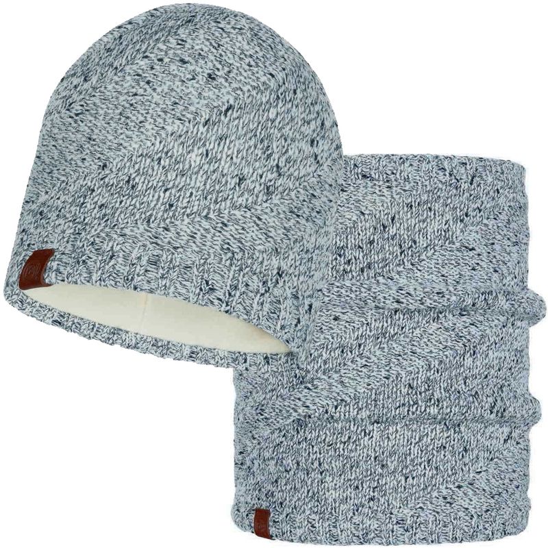 Комплект шарф-шапка вязаный с флисом Buff Arne Cru Фото 1