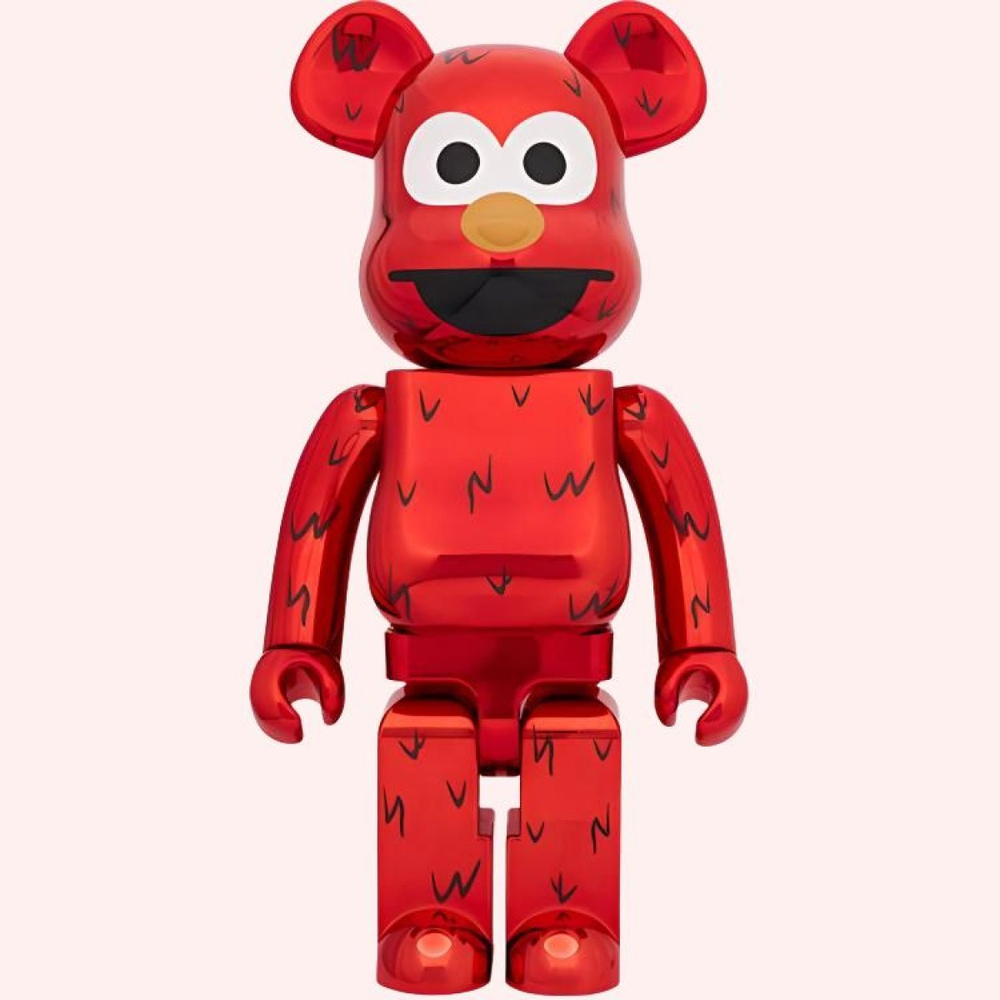 Дизайнерские игрушки BE@RBRICK ELMO CHROME Ver.1000％, BE@RBRICK-2405-0076