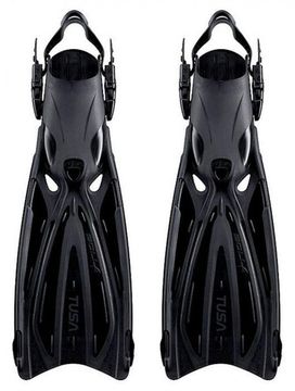 Ласты TUSA Solla SF-22 регулируемые черный/черный