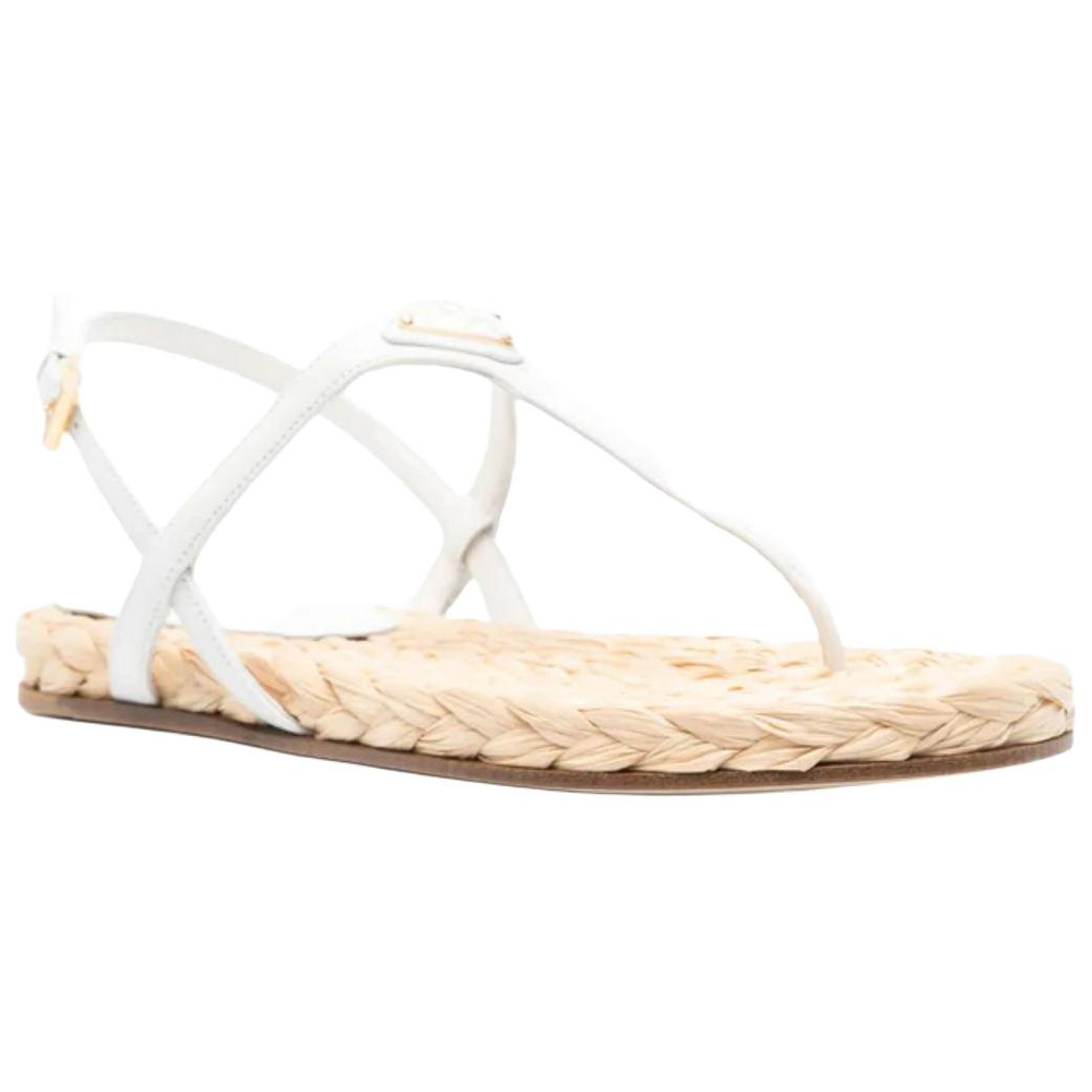 PRADA One Strap Sandals Women"s White