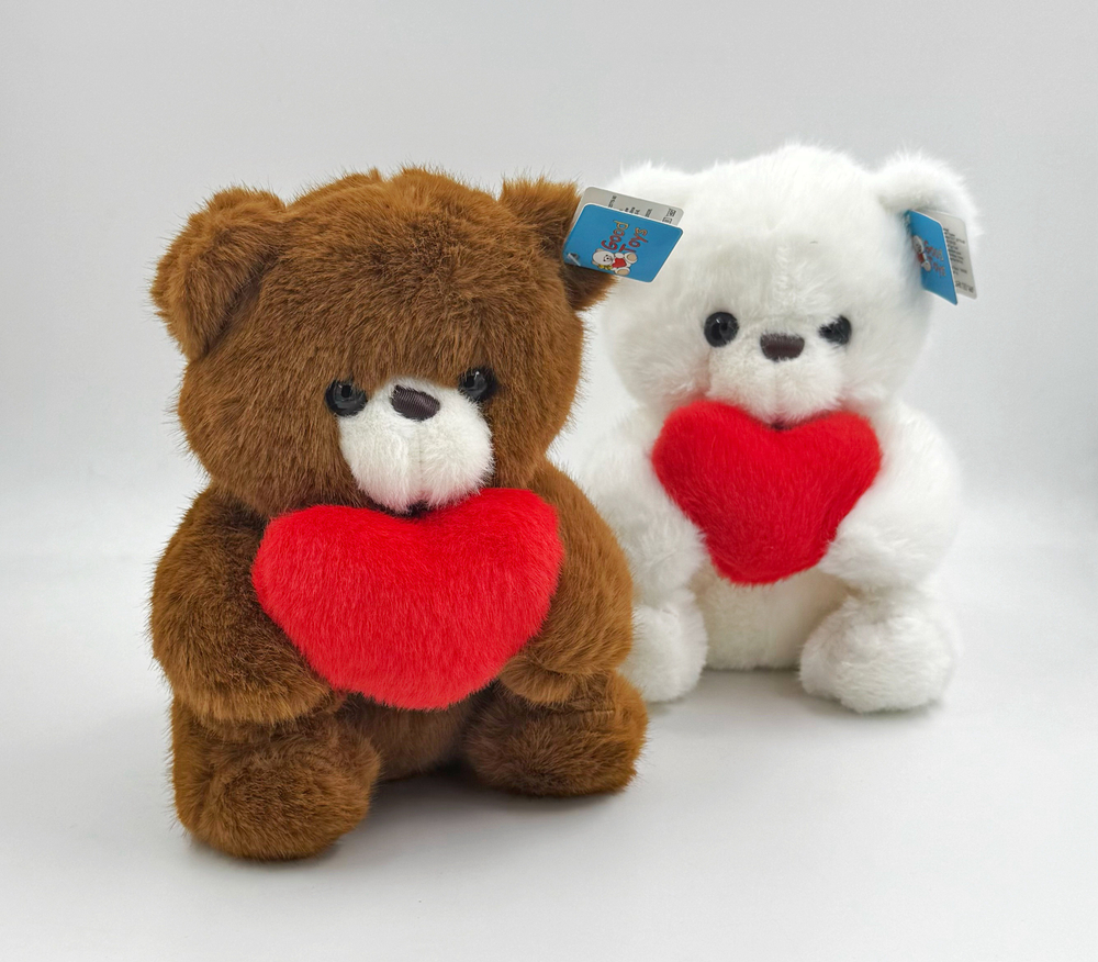 Мягкая игрушка мишка с сердцем оптом