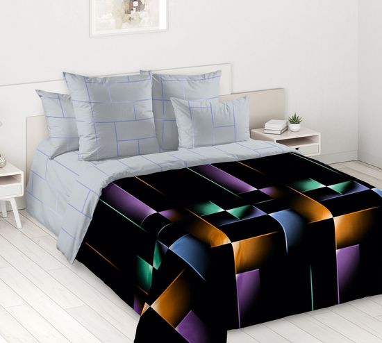 Двуспальный комплект постельного белья Впечатление поплин