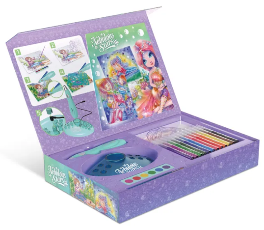 Детский набор для творчества. Рисование аэрозольными красками, серия Carolia Nebulous Stars