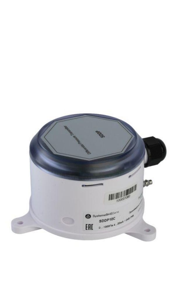 Датчик дифференциального давления канальный 0-1000Па 4-20мА 24В SE SDDP10C