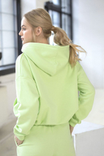 Яркое худи с капюшоном (Размер: M-L) (Цвет: лаймовый)