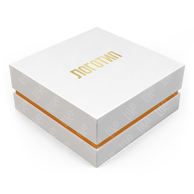 Футляр картонный остроугольный с прослойкой, серия "Самба", 80х80х36 мм