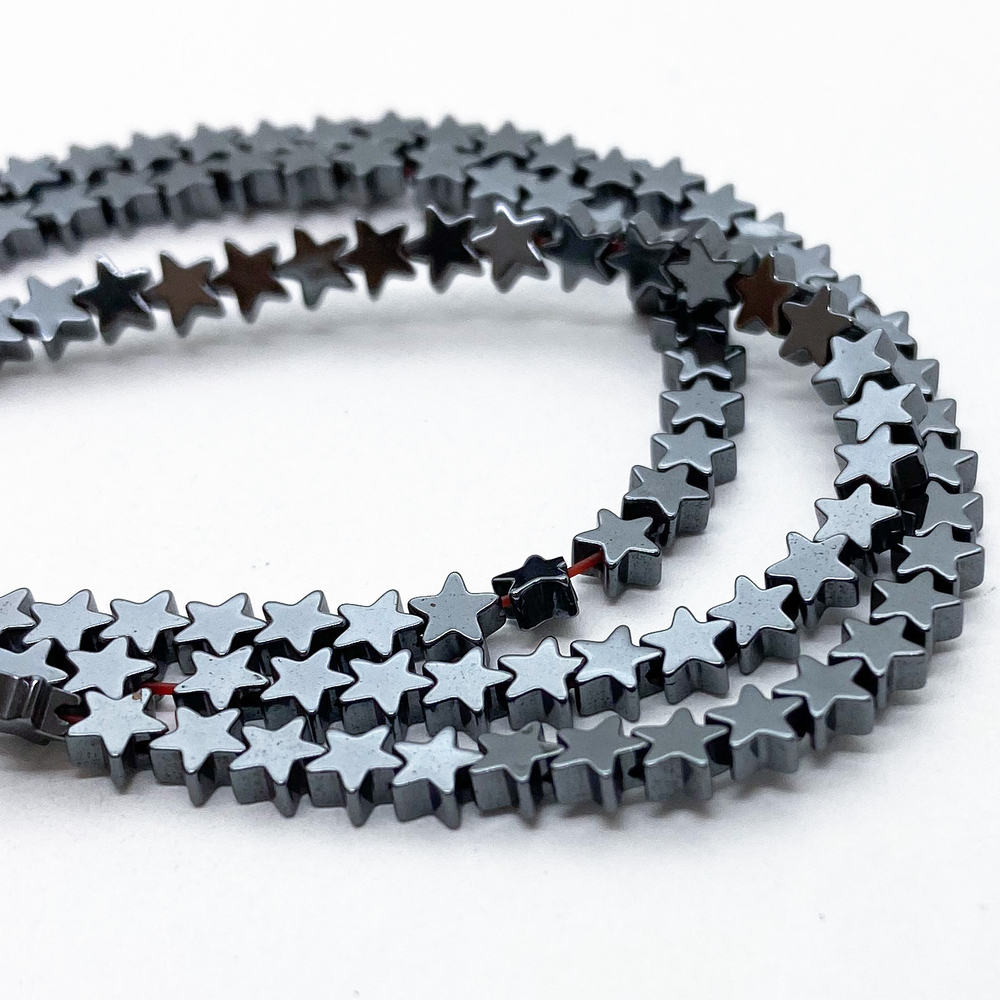 Гематит (имитация), размер 4*4,2 мм, цена за 57-58 шт (1/2 нити)