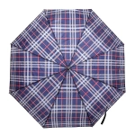 Зонт мужской механический «Ultramarine», клетка, 8 спиц, d-105см, длина в слож. виде 24см