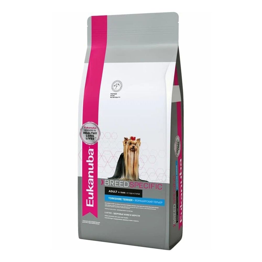 Сухой корм Eukanuba Dog Yorkshire Terrier для взрослых собак породы йоркширский терьер от года