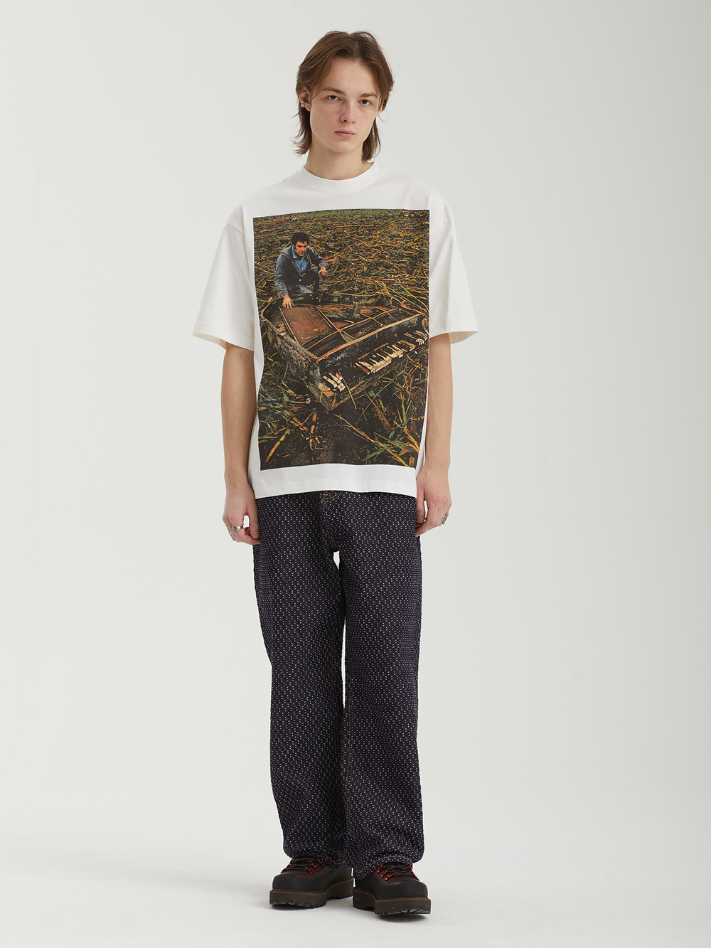 Мужская Футболка Ttt Piano Storm