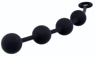 Черная анальная цепочка NEXUS Excite L - 27 см. (Цвет: черный)