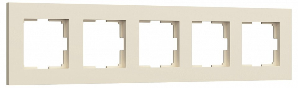 Рамка на 5 постов Werkel Slab айвори софт W0052962