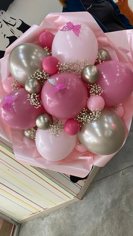 Вау букет в оттенке дикая Роза, размер М