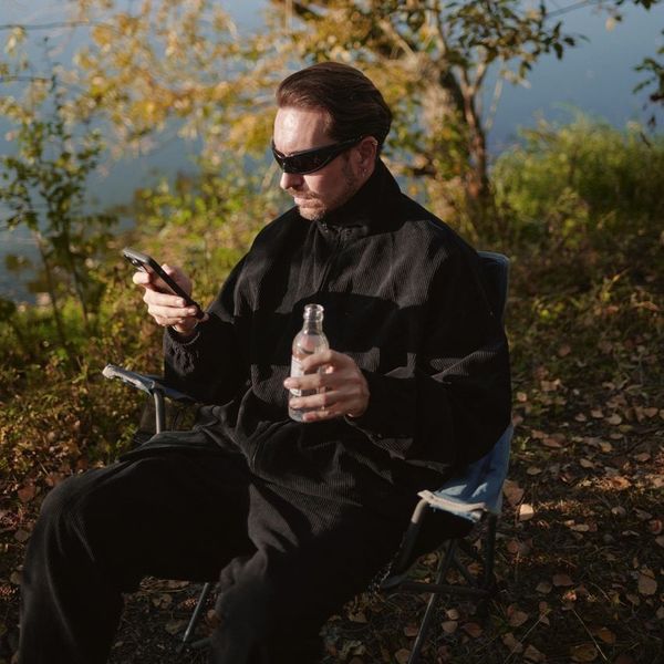 Рубашка #7 на молнии черная - фото 7