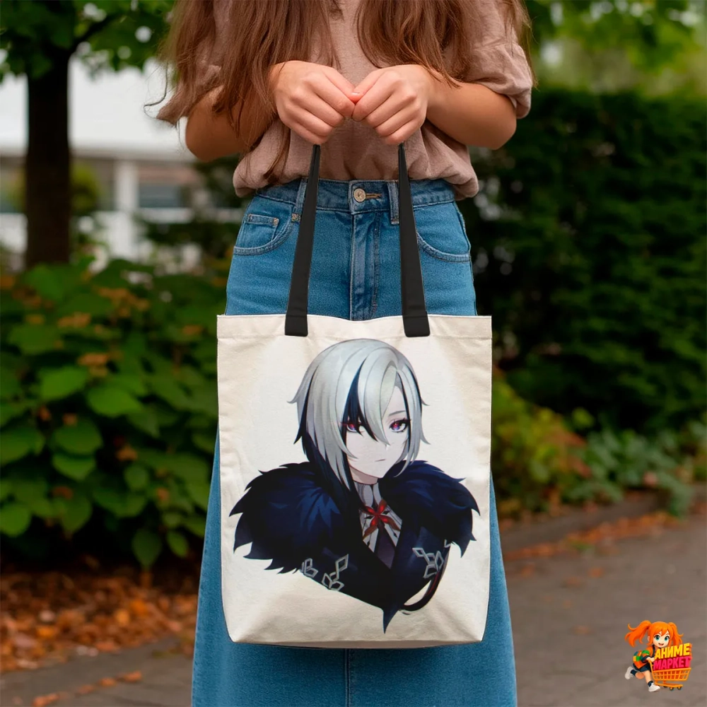 Сумка шоппер с принтом Genshin Impact