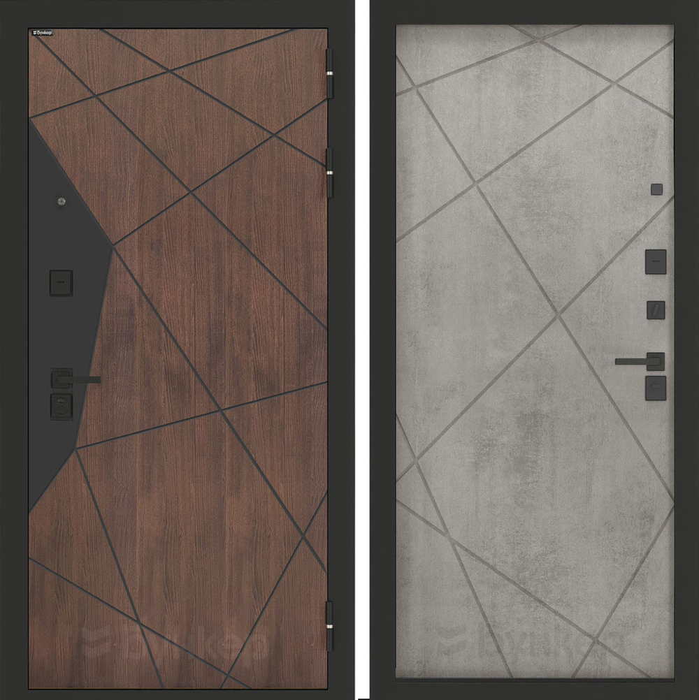 Входная дверь Бункер BN-14 - 24 Бетон светлый