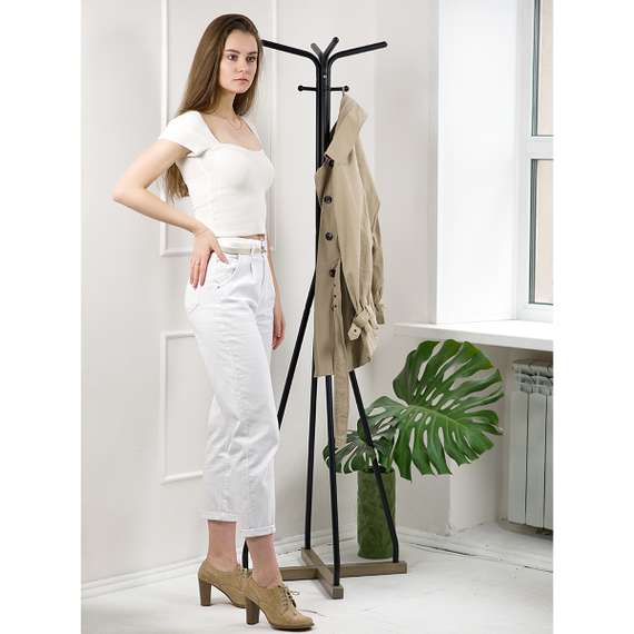 Вешалка напольная Галилео 218 черный/шимо