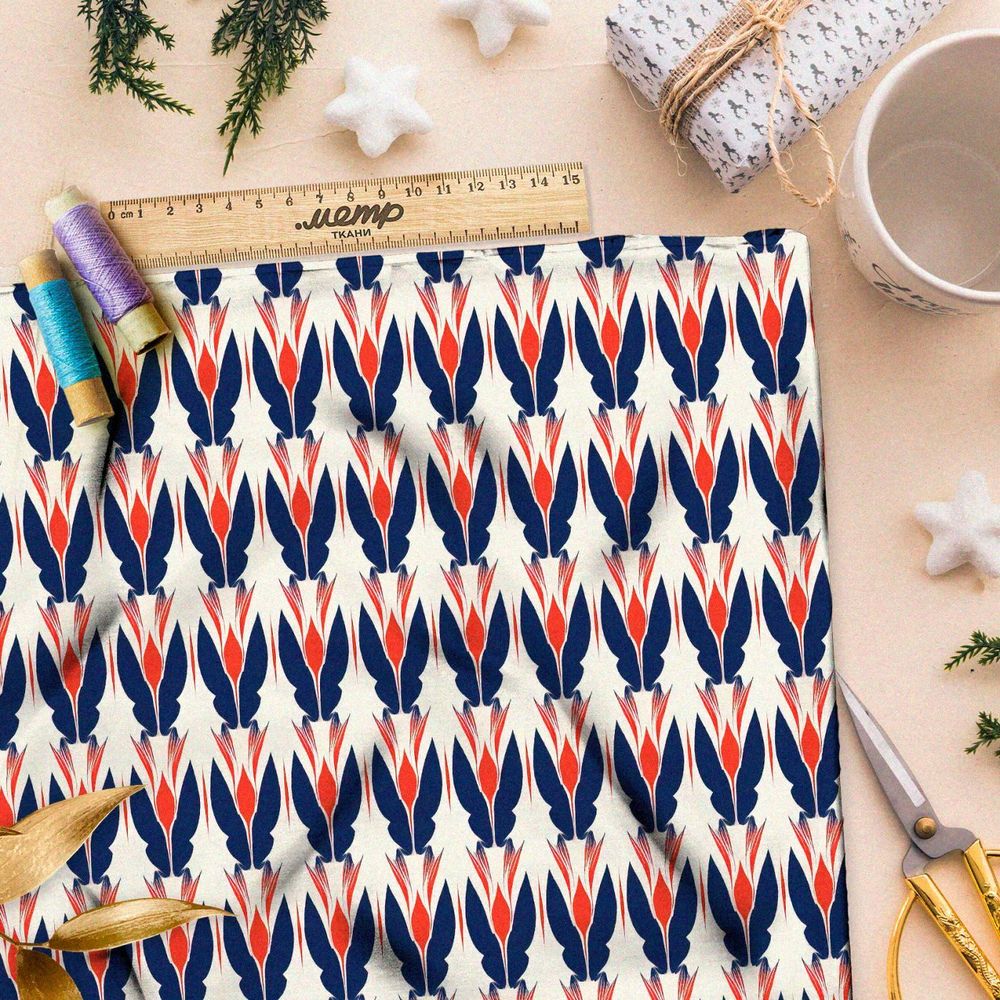 Ткань премиум мембрана калейдоскопические формы