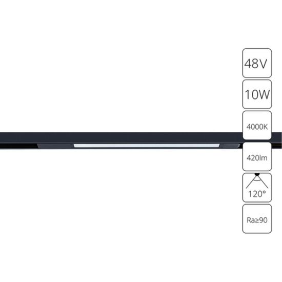 A7263PL-1BK СВЕТИЛЬНИК ПОТОЛОЧНЫЙ OPTIMA 48В 10Вт 420Лм 4000К 90+ 120°