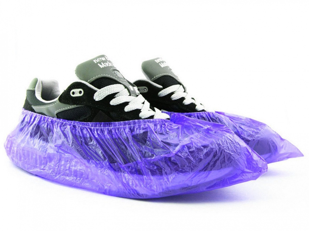 Бахилы Прочные цветные (с 2-ой резинкой) в евроблоках (2500 шт.), 45 мкр