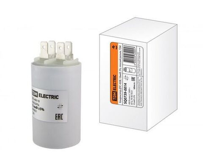Конденсатор ДПС 450В, 10мкФ, 5%, плоский разъем, TDM