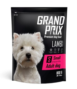 GRAND PRIX. Сухой корм с ягненком для взрослых собак мелких пород 800г