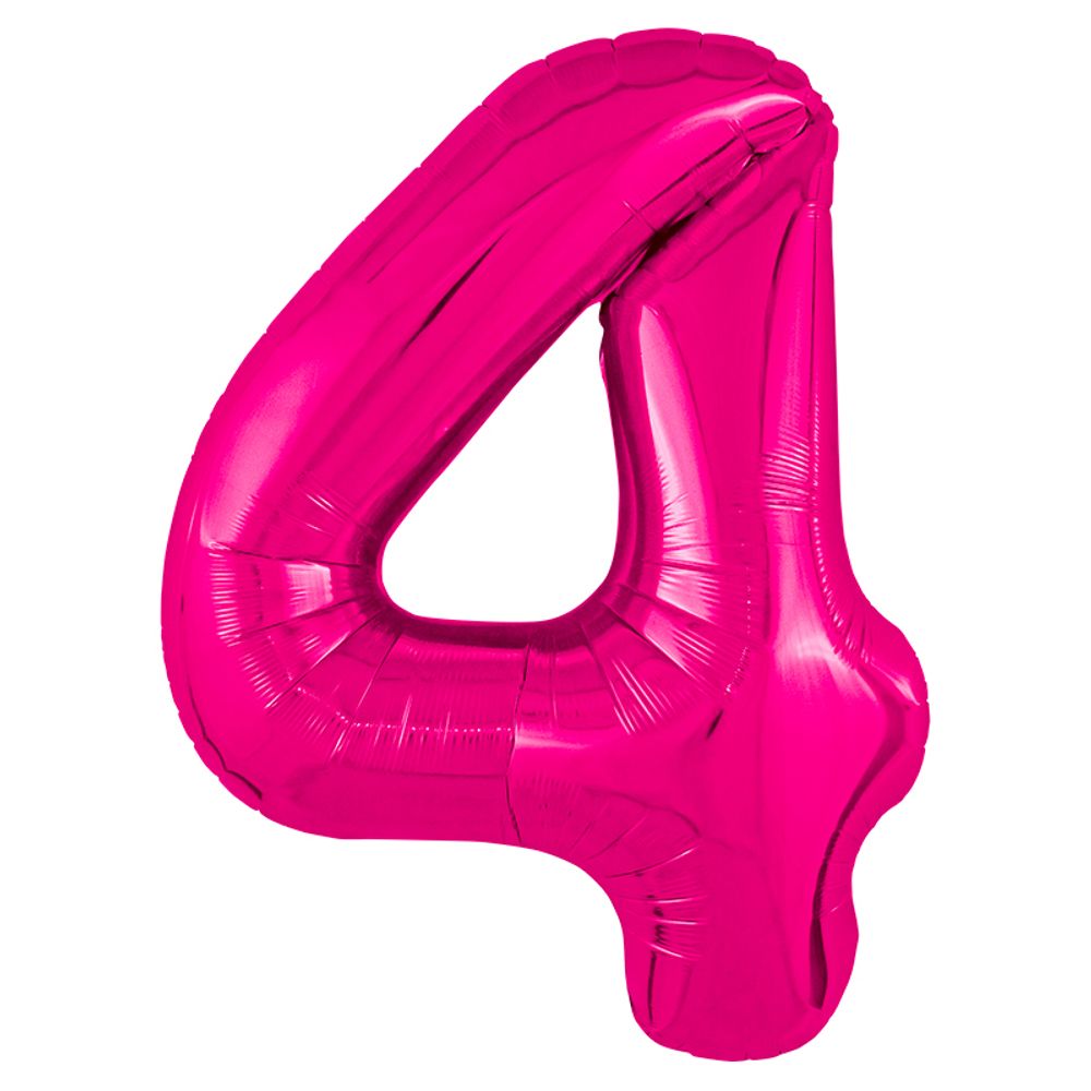 Цифра 4 фуксия 40&quot; Agura
