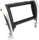 Магнитола Toyota Camry 50 2011-2014 (рамка серебристо-черная 9) - FarCar монитор 12.3" 2K QLED на Android 14, TS10, CarPlay, 4G SIM-слот