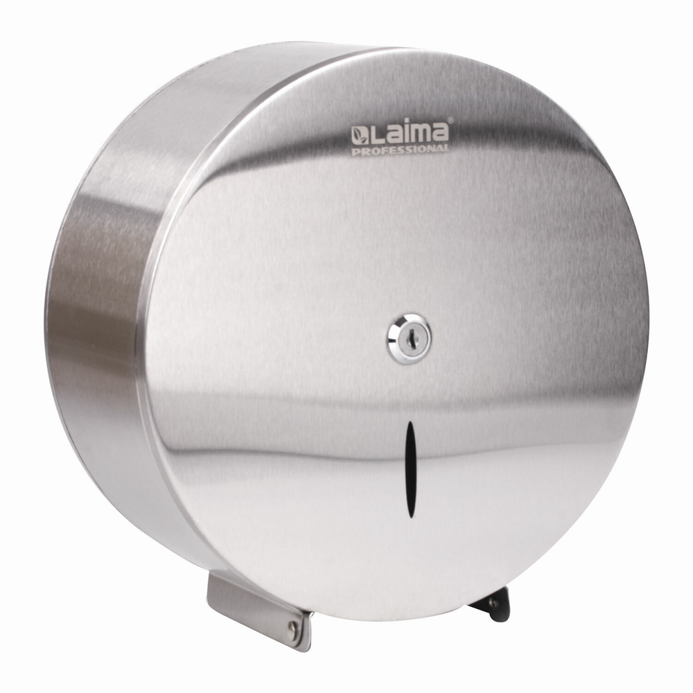 Диспенсер для туалетной бумаги LAIMA PROFESSIONAL INOX, (Система T2) малый, нержавеющая сталь, матовый.