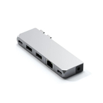 USB-Хаб Satechi Pro Mini (USB-C) (ST-UCPHMI) Подключение: два коннектора USB-C. Порты: USB-C USB4, USB-C, 2 USB-A 3.2 Gen 1, Gigabit Ethernet, разъём 3,5 мм