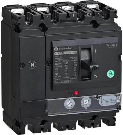 Автоматический выключатель в литом корпусе Systeme Electric SPC250S250L3DF