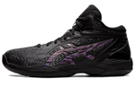 Asics Gel-Hoop V14 Comfort Shock Absorption Anti-Slip Low Combat Basketball Shoes Black Purple