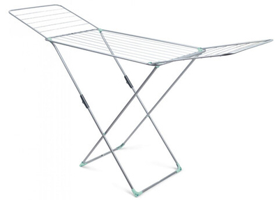 Сушилка напольная складная ( 18м длина суш.полотна ) (СБ1) серебро