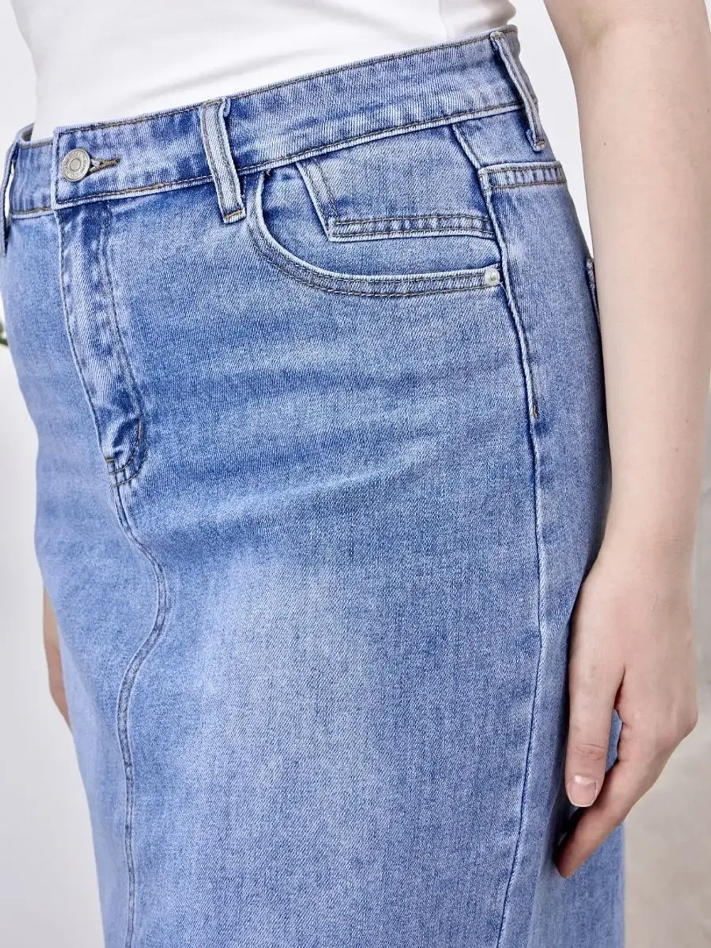 ❀ Юбка джинсовая большие размеры ❀