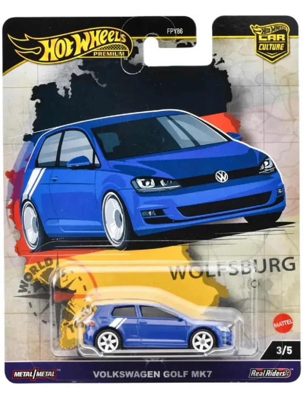 Машинка Хот Вилс Премиум Volkswagen Golf Mk7 FPY86 HRV79