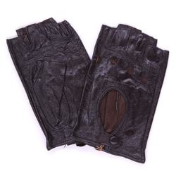Перчатки Темно-Коричневые с дырочками (005)