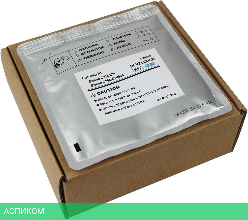 Девелопер-тонер (носитель) Cet A2XN0KD (CET8126) для Konica Minolta Bizhub C224/C284/C364/C454/C554 (cyan)