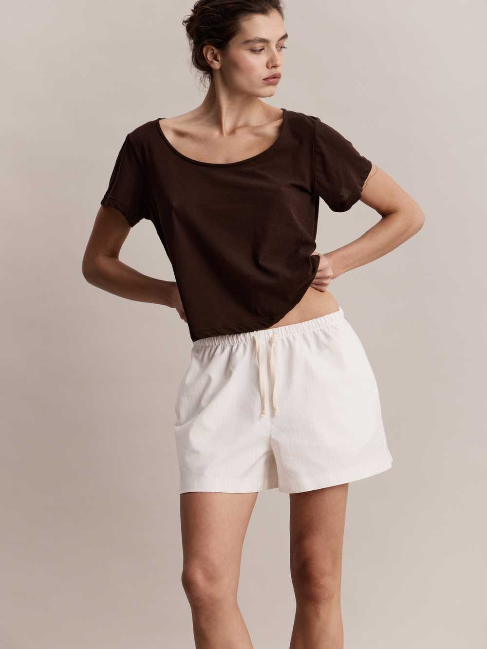 Футболка Joss T-shirt in Chocolate