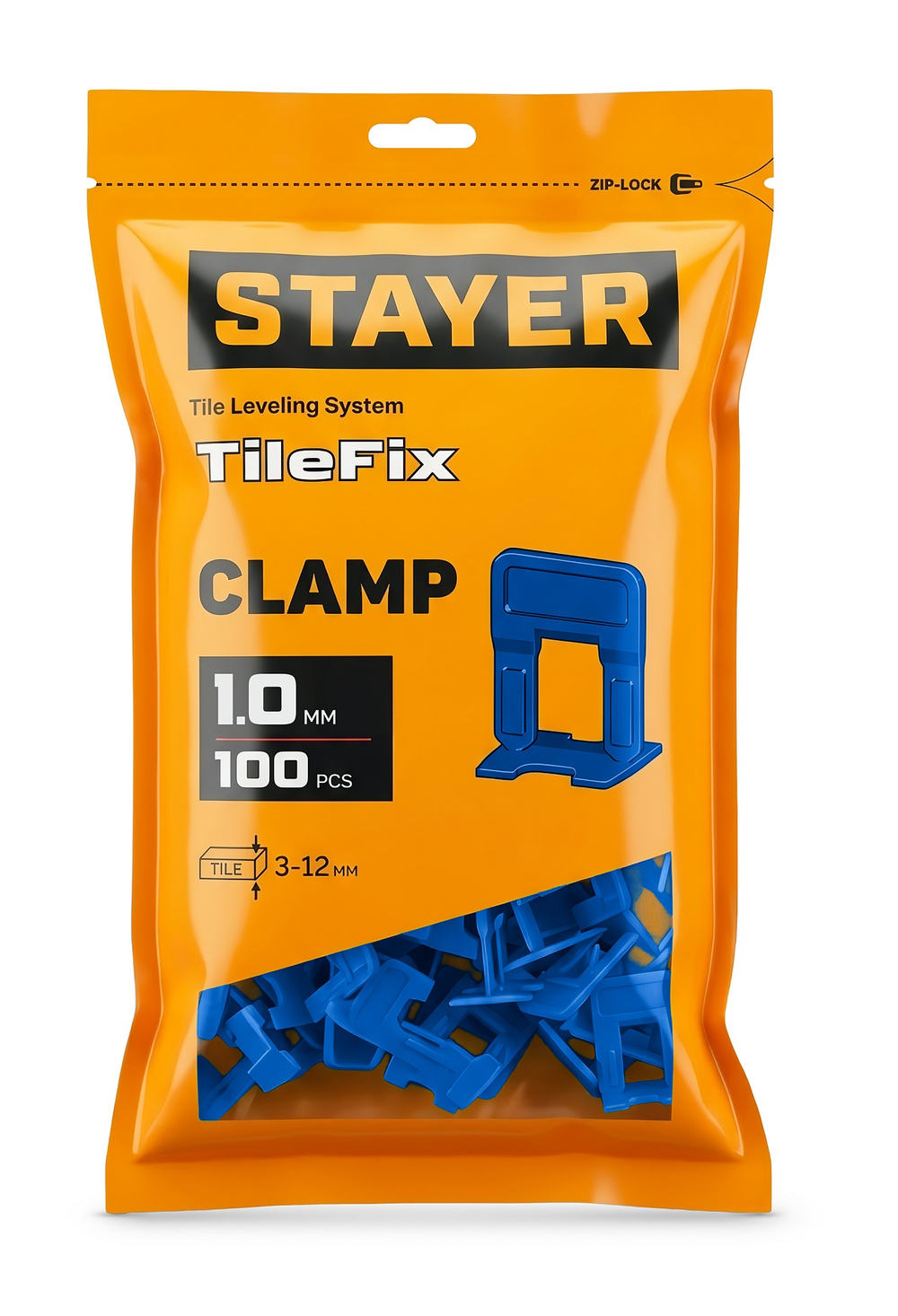 STAYER СВП TileFix, 1,0 мм, 100 шт, система выравнивания плитки ″ворота″ (33845-100)