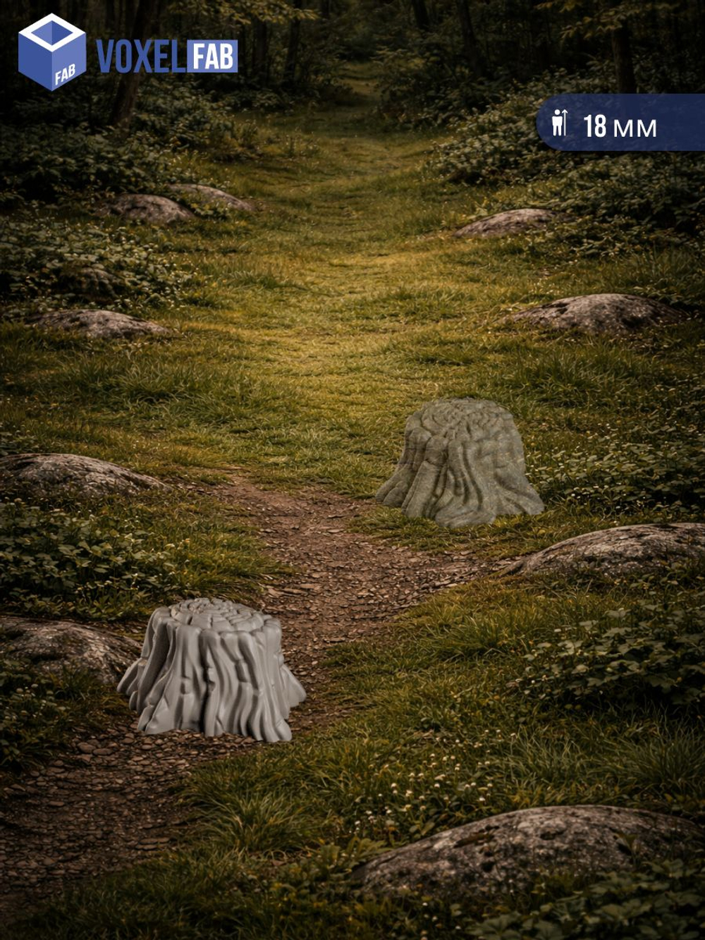 Террейн Заброшенная чаща миниатюры для настольных игр РНИ, ДнД