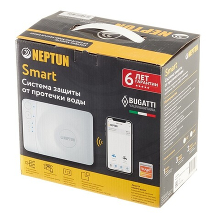 Комплект система защиты от протечек воды Neptun Bugatti Smart Tuya 1/2"