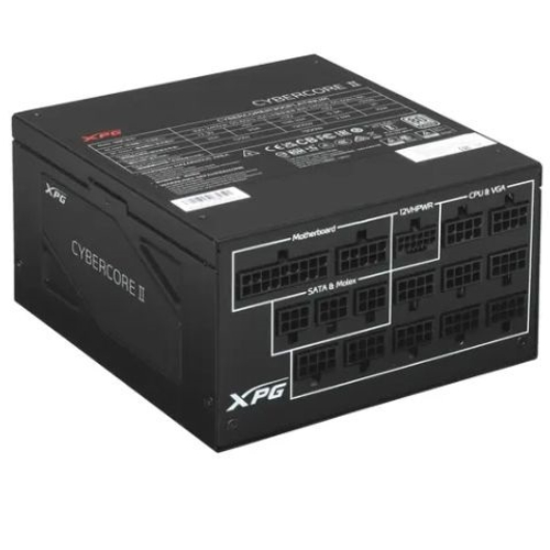 Блок питания ADATA XPG 1300W CYBERCORE II, модульный, 16 Pin PCIe 5.0, 80 PLUS Platinum (CYBERCOREII1300P-BKCEU)