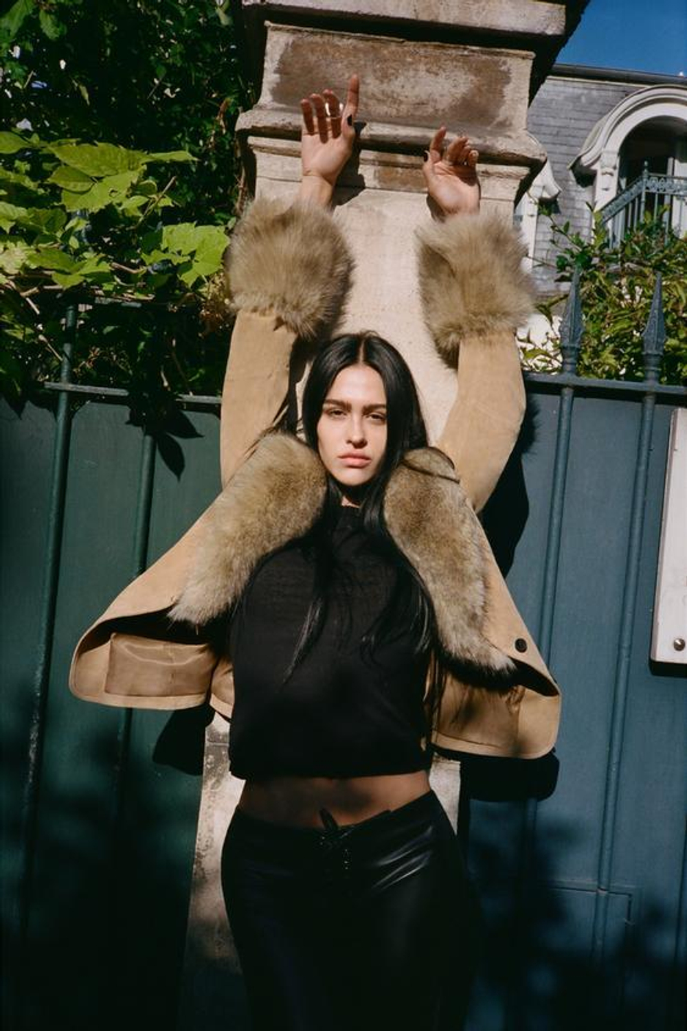 ZARA БРЮКИ FLARE С БАНТОМ, ЧЕРНЫЙ