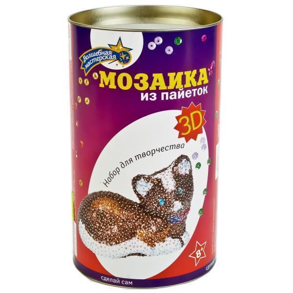 Мозаика из пайеток 3d &#39;кошка&#39;