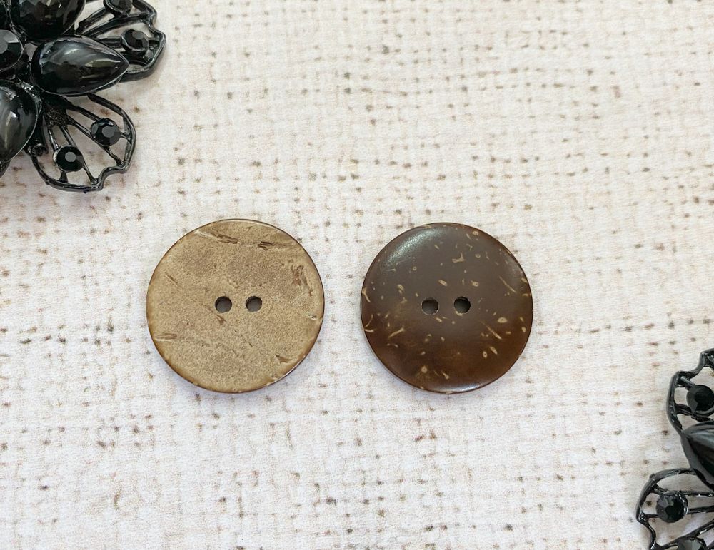 Пуговицы кокос, d 2,1 см, 2 прокола