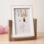 Фоторамка 10*15см вращающаяся с зеркалом, коричневая