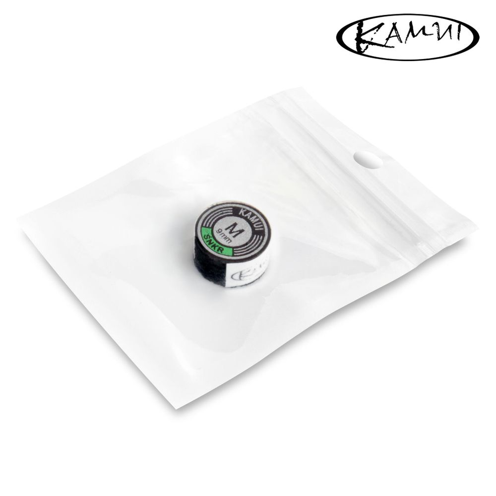 Наклейка для кия Kamui Snooker Black ø9мм Medium/Hard 1шт.