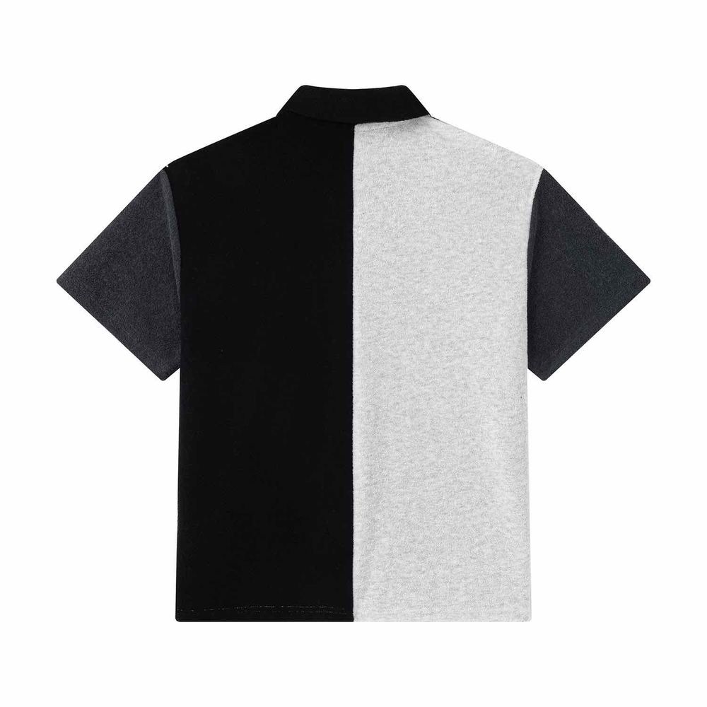 Поло Ymkashix color block HTF черный/серый