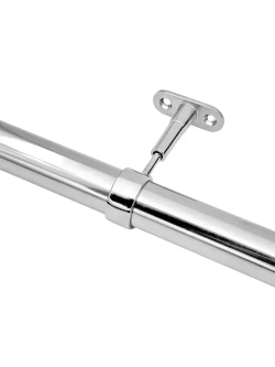 Держатель проходной для трубы 25 мм регулируемый дистанционный, джокер R 50-R, хром, 2 шт