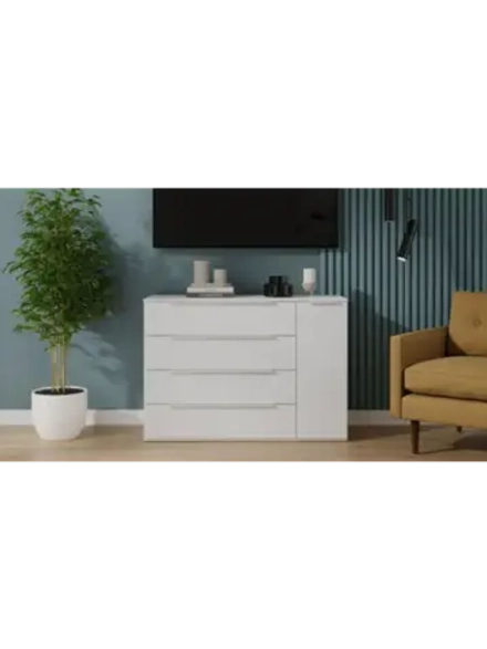 Комод для одежды Белый жемчуг 120х45х84 см